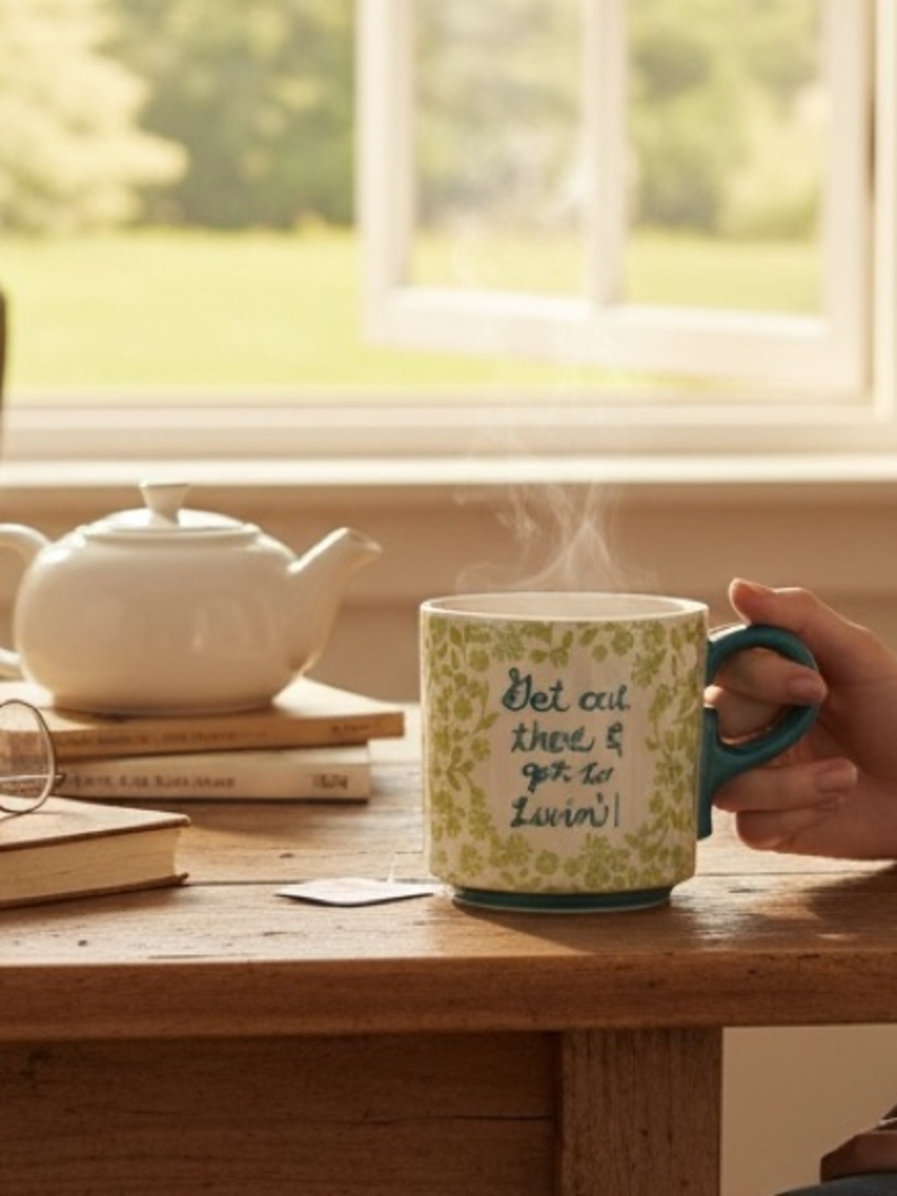 Dolly Parton Ceramic Mug with Inspirational Script